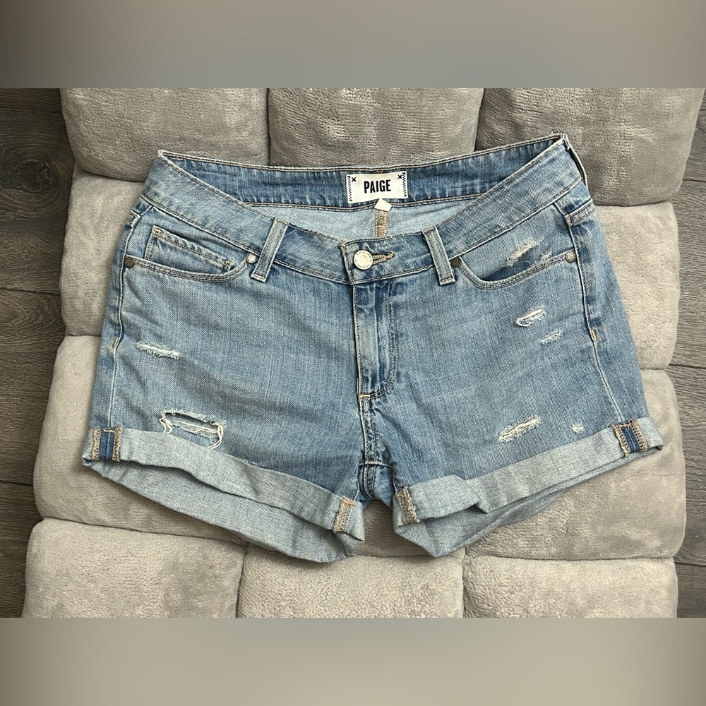 Paige Denim Shorts light blue
